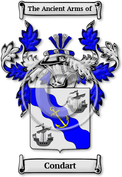 Condart Family Crest Download (jpg) Legacy Series - 150 DPI