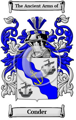 Conder Family Crest Download (JPG) Heritage Series - 600 DPI