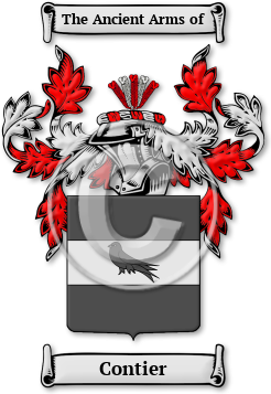 Contier Family Crest Download (jpg) Legacy Series - 150 DPI