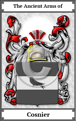 Cosnier Family Crest Download (JPG)  Book Plated - 150 DPI