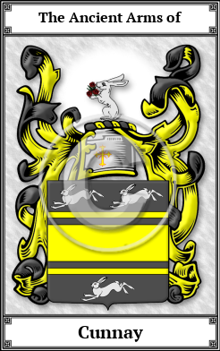 Cunnay Family Crest Download (JPG)  Book Plated - 150 DPI