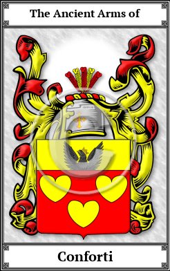 Conforti Family Crest Download (JPG) Book Plated - 300 DPI