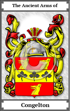 Congelton Family Crest Download (JPG)  Book Plated - 150 DPI