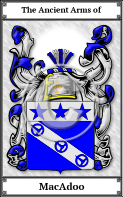 MacAdoo Family Crest Download (JPG) Book Plated - 600 DPI