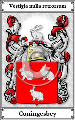 Coningesbey Family Crest Download (JPG)  Book Plated - 150 DPI