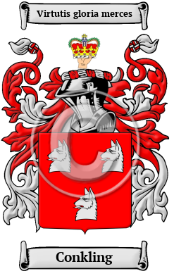 Conkling Family Crest Download (JPG) Heritage Series - 600 DPI