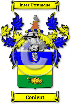 Conlent Family Crest Download (jpg) Legacy Series - 150 DPI