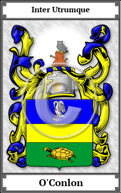 O'Conlon Family Crest Download (JPG)  Book Plated - 150 DPI