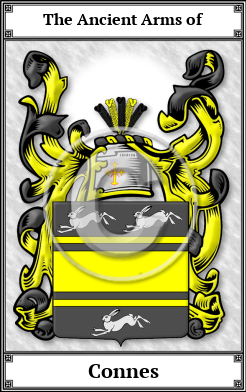 Connes Family Crest Download (JPG)  Book Plated - 150 DPI