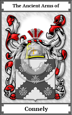 Connely Family Crest Download (JPG) Book Plated - 600 DPI