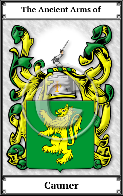 Cauner Family Crest Download (JPG)  Book Plated - 150 DPI