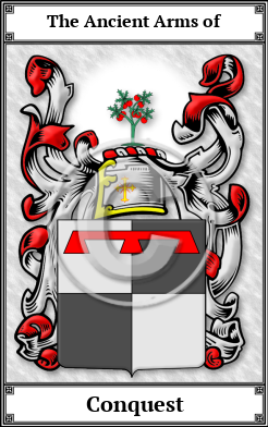 Conquest Family Crest Download (JPG)  Book Plated - 150 DPI