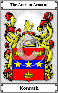 Konrath Family Crest Download (JPG)  Book Plated - 150 DPI