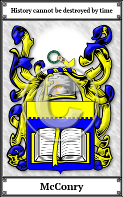 McConry Family Crest Download (JPG)  Book Plated - 150 DPI