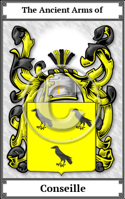 Conseille Family Crest Download (JPG)  Book Plated - 150 DPI