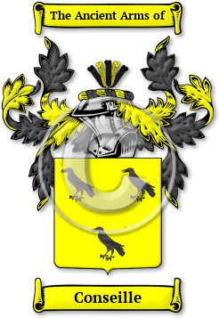 Conseille Family Crest Download (jpg) Legacy Series - 150 DPI