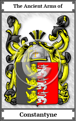 Constantyne Family Crest Download (JPG) Book Plated - 600 DPI