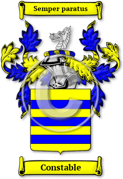 Constable Family Crest Download (JPG) Legacy Series - 300 DPI