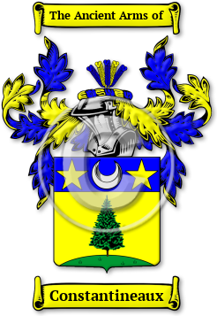 Constantineaux Family Crest Download (JPG) Legacy Series - 600 DPI