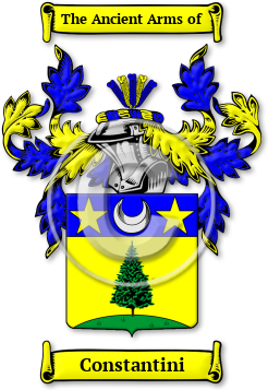 Constantini Family Crest Download (JPG) Legacy Series - 600 DPI