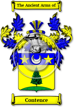 Contence Family Crest Download (jpg) Legacy Series - 150 DPI