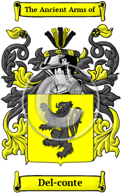 Del-conte Family Crest Download (JPG) Heritage Series - 300 DPI