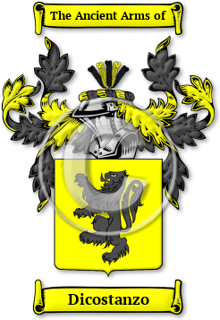 Dicostanzo Family Crest Download (jpg) Legacy Series - 150 DPI