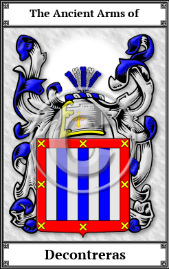 Decontreras Family Crest Download (JPG)  Book Plated - 150 DPI