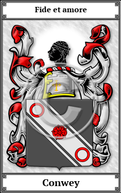 Conwey Family Crest Download (JPG)  Book Plated - 150 DPI