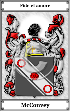 McConvey Family Crest Download (JPG)  Book Plated - 150 DPI