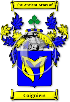 Coigniers Family Crest Download (jpg) Legacy Series - 150 DPI