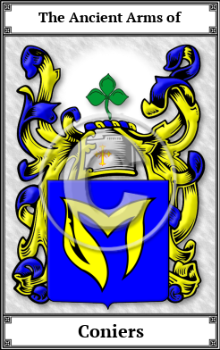 Coniers Family Crest Download (JPG) Book Plated - 600 DPI