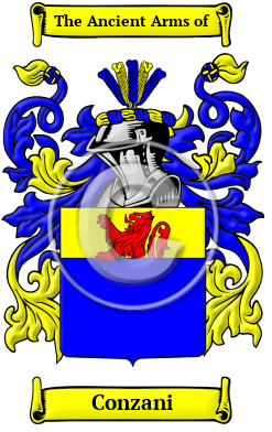 Conzani Family Crest/Coat of Arms