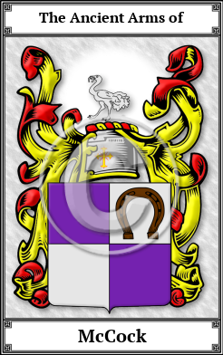 McCock Family Crest Download (JPG)  Book Plated - 150 DPI