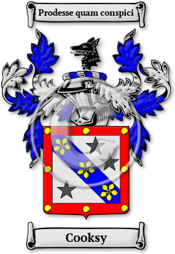 Cooksy Family Crest Download (jpg) Legacy Series - 150 DPI