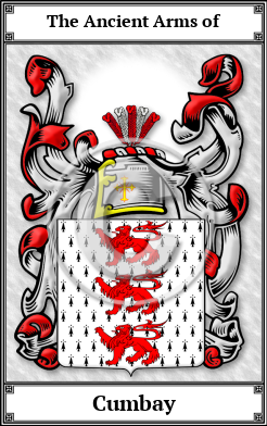 Cumbay Family Crest Download (JPG)  Book Plated - 150 DPI