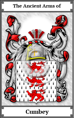 Cumbey Family Crest Download (JPG)  Book Plated - 150 DPI