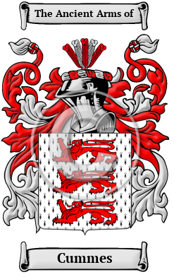 Cummes Family Crest/Coat of Arms