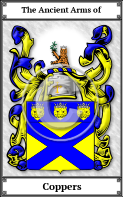 Coppers Family Crest Download (JPG)  Book Plated - 150 DPI