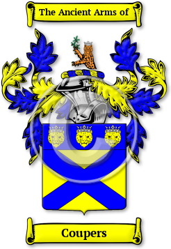 Coupers Family Crest Download (jpg) Legacy Series - 150 DPI
