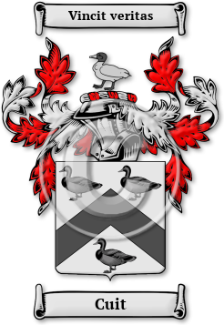Cuit Family Crest Download (jpg) Legacy Series - 150 DPI