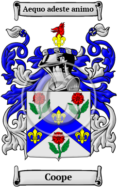Coope Family Crest/Coat of Arms