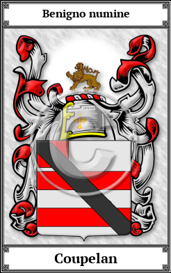 Coupelan Family Crest Download (JPG)  Book Plated - 150 DPI