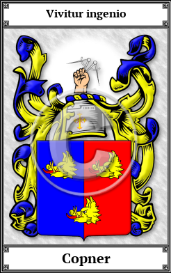 Copner Family Crest Download (JPG)  Book Plated - 150 DPI