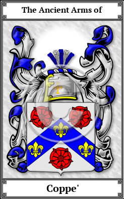 Coppe' Family Crest Download (JPG)  Book Plated - 150 DPI