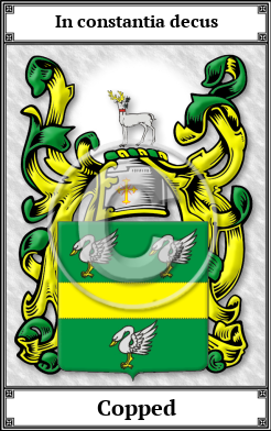 Copped Family Crest Download (JPG)  Book Plated - 150 DPI