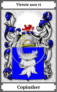 Copinsher Family Crest Download (JPG) Book Plated - 600 DPI