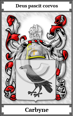 Carbyne Family Crest Download (JPG)  Book Plated - 150 DPI