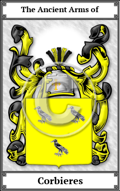 Corbieres Family Crest Download (JPG)  Book Plated - 150 DPI