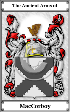 MacCorboy Family Crest Download (JPG)  Book Plated - 150 DPI